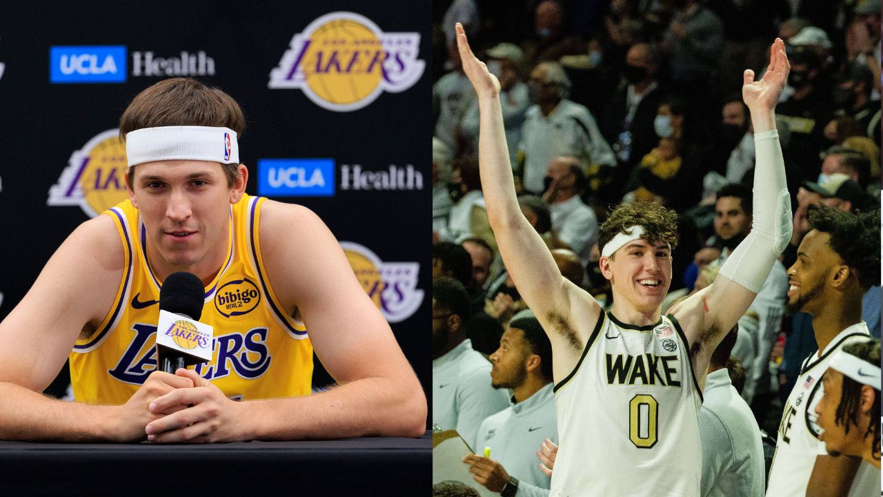 Austin Reaves (L), Jake LaRavia (R)