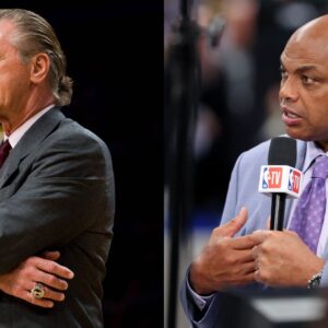 Pat Riley (L) and Charles Barkley (R)