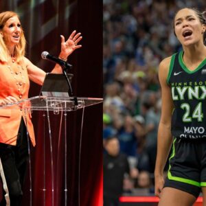 Cathy Engelbert and Napheesa Collier