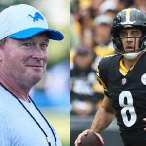 Jon Gruden and Aaron Rodgers