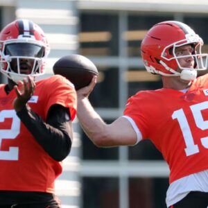 Shedeur Sanders and Joe Flacco