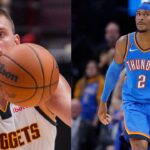 Nikola Jokic (L), Shai Gilgeous-Alexander (R)