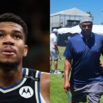 Giannis Antetokounmpo (L), Charles Barkley (R)