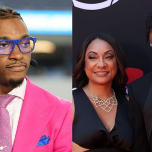 Robert Griffin III, Jayden Daniels with Regina Jackson