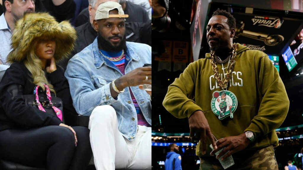 Savannah James and LeBron James, Paul Pierce, Credit: USA Today Sports