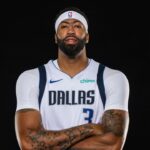 Sep 29, 2025; Dallas, TX, USA; Dallas Mavericks forward Anthony Davis (3) poses for a photo during the Mavericks 2025 media day at the American Airlines Center. Mandatory Credit: Jerome Miron-Imagn Images