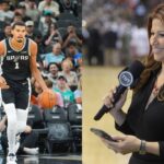 (L) Victor Wembanyama (R) Rachel Nichols