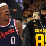 Bradley Beal (L), James Harden (R)
