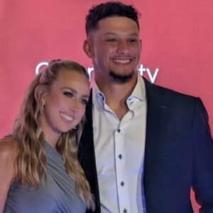 Patrick Mahomes with Brittany Mahomes