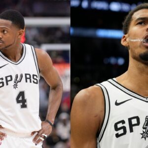 De'Aaron Fox (L), Victor Wembanyama (R)