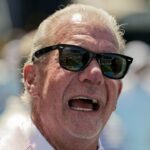 Indianapolis Colts owner Jim Irsay on the field prior to the game against the Los Angeles Chargers at Dignity Health Sports Park.