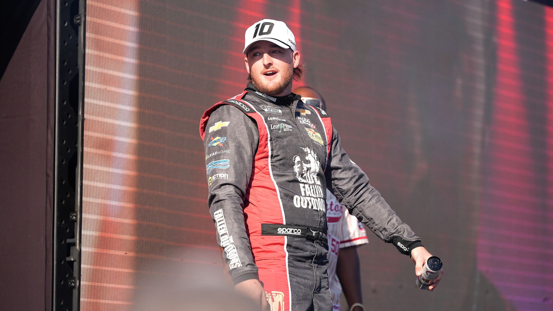 Aug 31, 2025; Darlington, South Carolina, USA; NASCAR Cup Series driver Ty Dillon during the Cookouts Southern 500 at Darlington Raceway.