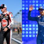 Christopher Bell (L) and Kyle Larson (R)