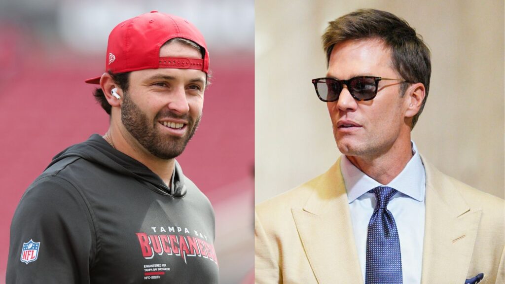 Baker Mayfield and Tom Brady