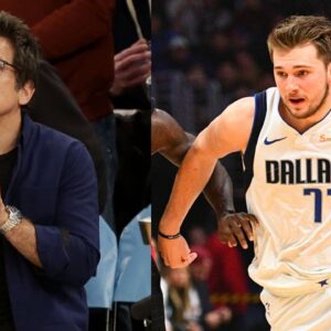 Ben Stiller (L), Luka Doncic (R)
