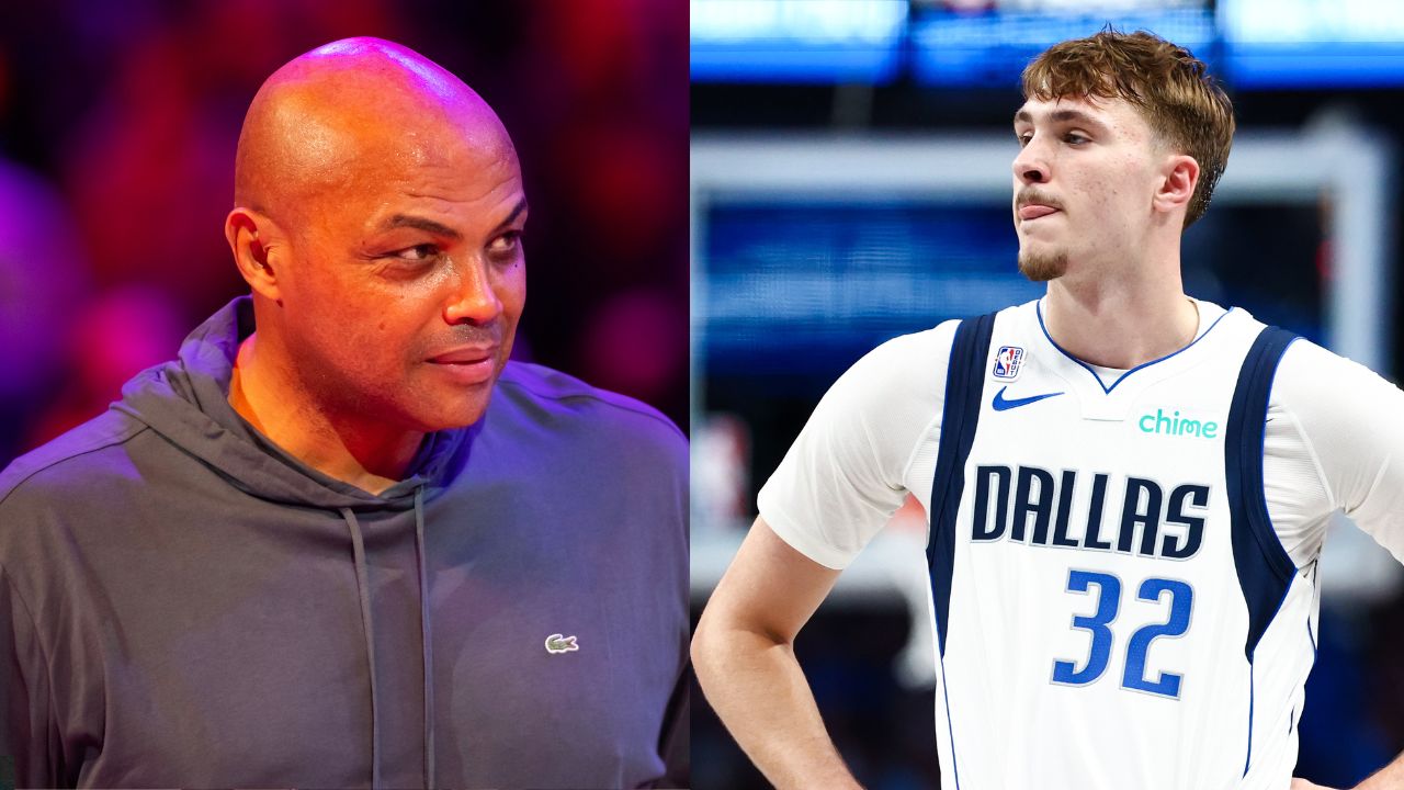 Charles Barkley (L), Cooper Flagg (R)