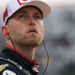 Oct 25, 2025; Martinsville, Virginia, USA; NASCAR Cup Series driver William Byron (24) before NASCAR Cup Series Xfinity 500 Qualifying at Martinsville Speedway