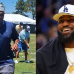 Charles Barkley (L), LeBron James (R)