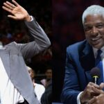 Ralph Sampson (L), Moses Malone (R)