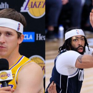 Austin Reaves (L), Anthony Davis (R)