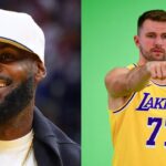 LeBron James (L), Luka Doncic (R)