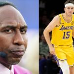 Stephen A. Smith (L), Austin Reaves (R)