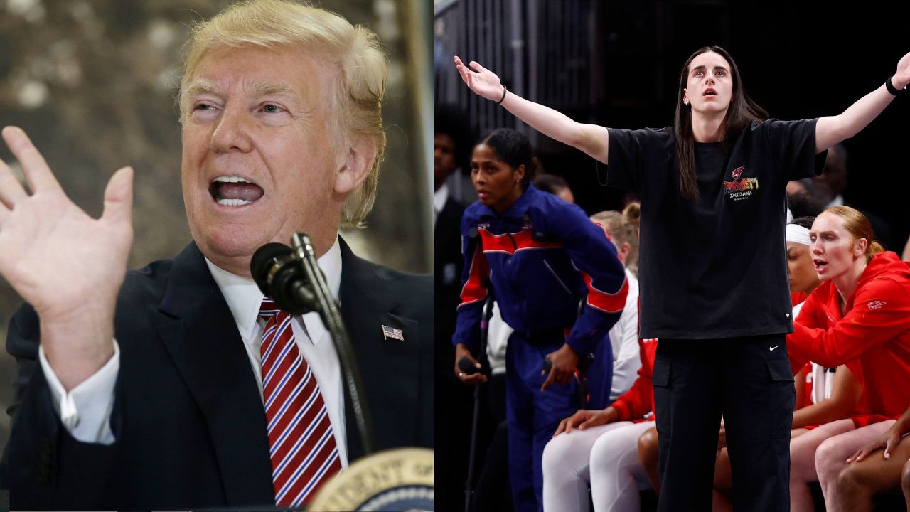 Donald Trump (L), WNBA (R)