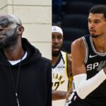 Kevin Garnett (L) Victor Wembanyama (R)