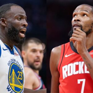 Draymond Green(L) and Kevin Durant(R)