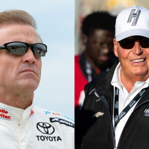 Kenny Wallace (L) and Rick Hendrick (R)