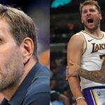 Dirk Nowitzki (L), Luka Doncic (R)