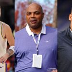 Luka Doncic(L), Charles Barkley(Center), and Nico Harrison