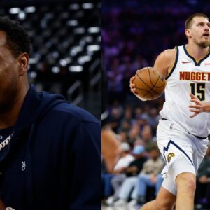 Paul Pierce (L), Nikola Jokic (R)