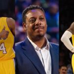 Kobe Bryant(L), Paul Pierce(Center), and LeBron James (R)