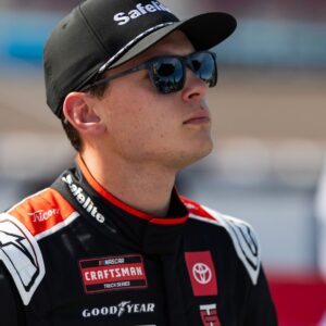 Oct 31, 2025; Avondale, Arizona, USA; NASCAR Truck Series driver Corey Heim (11) during the NASCAR Truck Series Championship race at Phoenix Raceway.