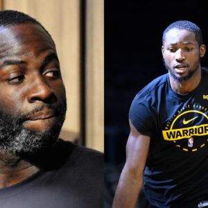 Draymond Green (L), Jonathan Kuminga (R)