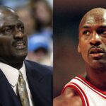 Michael Cooper (L) and Michael Jordan (R)