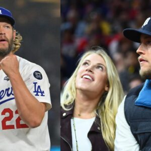 Clayton Kershaw, Kelly Stafford and Matthew Stafford