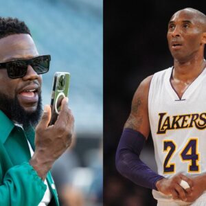 (L) Kevin Hart (R) Kobe Bryant