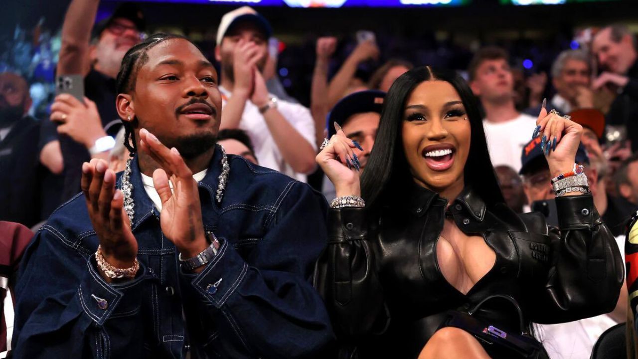 Stefon Diggs with Cardi B