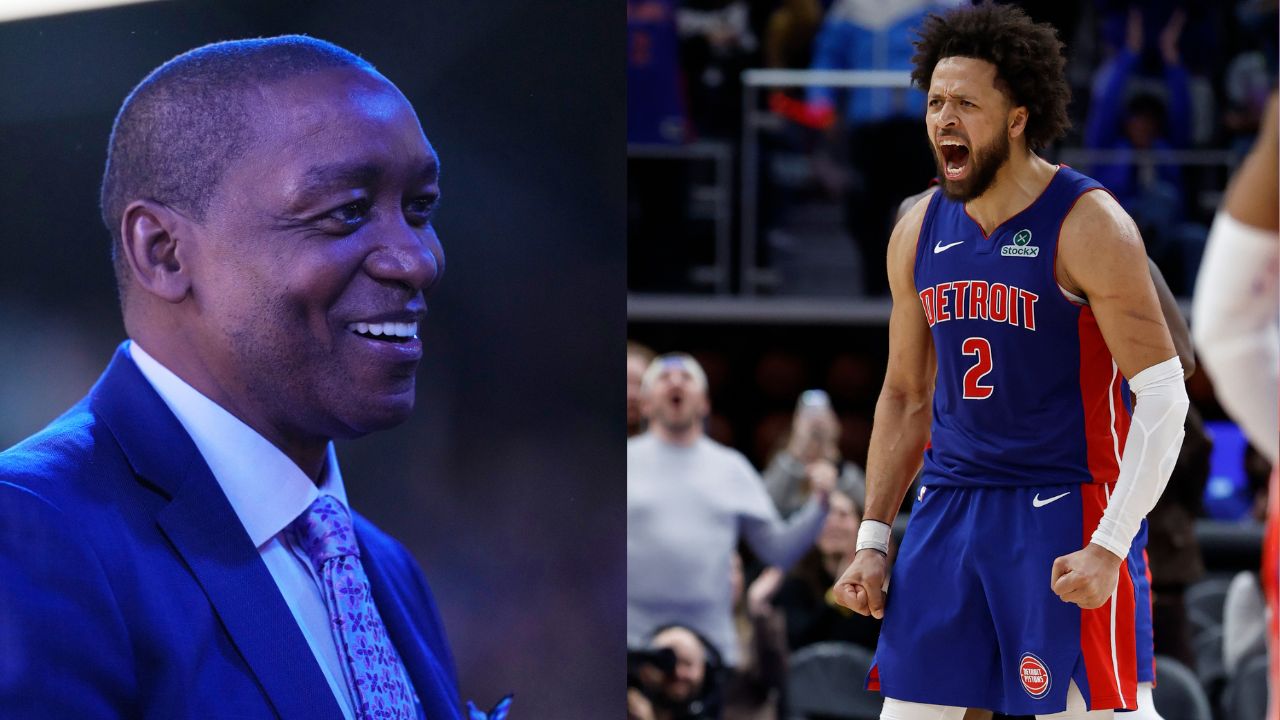 Isiah Thomas (L), Cade Cunningham (R)