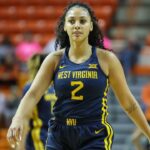 West Virginia vs Oklahoma State FEB 08 February 08, 2020: West Virginia Mountaineers guard Kysre Gondrezick (2) during a basketball game between the West Virginia Mountaineers and Oklahoma State Cowgirls at Gallagher-Iba Arena in Stillwater, OK.