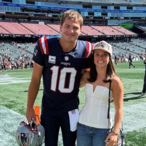 Drake Maye with Ann Maye