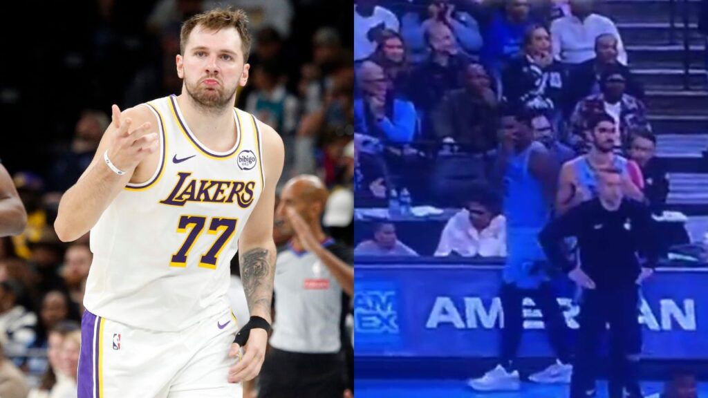 Luka Doncic(L) and Jaren Jackson Jr(R)