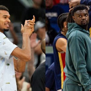 Victor Wembanyama(L) and Zion Williamson(R)