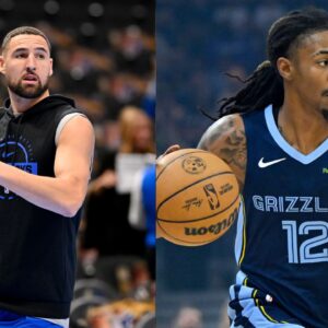 Klay Thompson (L), Ja Morant (R)