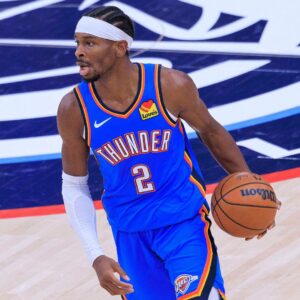 November 4, 2025, Inglewood, California, USA: Shai Gilgeous-Alexander 2 of the Oklahoma City Thunder