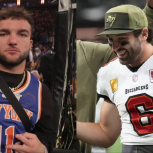 Cam Skattebo, Baker Mayfield