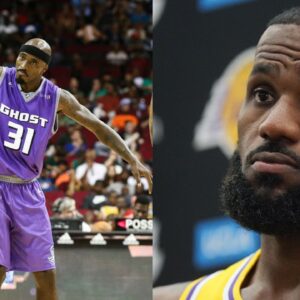 Ricky Davis (L), LeBron James (R)