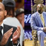 Reggie Miller (L), Shaquille O'Neal (R)